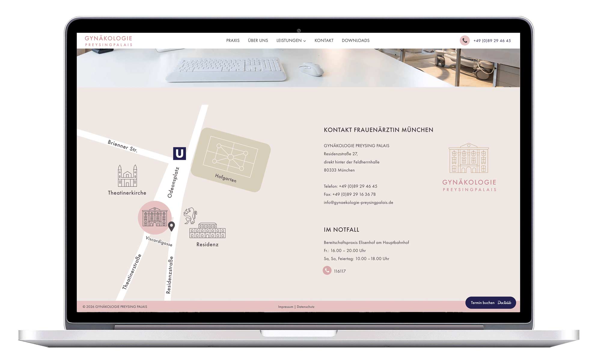 Gynäkologie Preysingpalais – Website